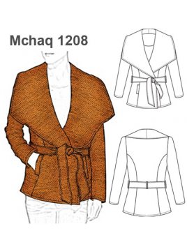 CHAQUETA SOLAPA AMPLIA