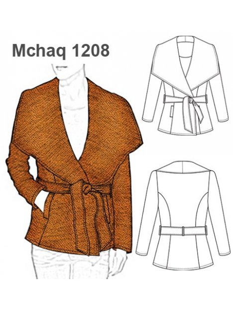 CHAQUETA SOLAPA AMPLIA