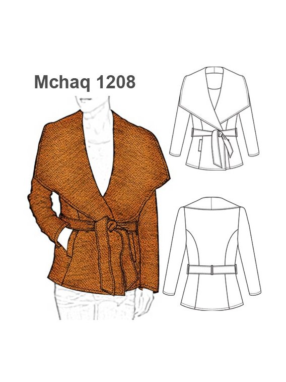 CHAQUETA SOLAPA AMPLIA