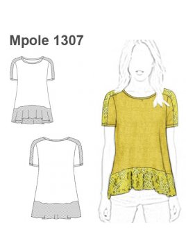 POLERA EVASE APLICACION DE ENCAJE