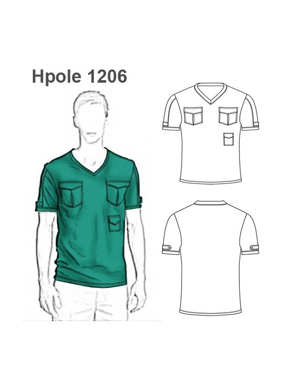 POLERA BOLSILLOS Y TRBAS