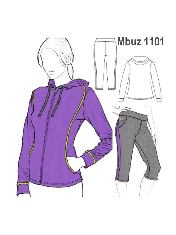 BUZO CAPRI MUJER, BOLSILLOS EN CORTE DEL