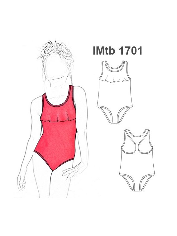 TRAJE DE BAÑO ENTERO NIÑA 1701