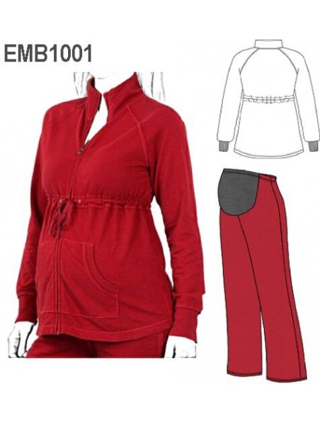 BUZO MANGA RAGLAN MATERNAL, BOLSILLO CAN