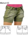 SHORT RECOGIDO NIÑA 0903