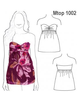 TOP STRAPLESS MUJER 1002