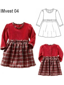 VESTIDO MANGA LARGA NIíïA.