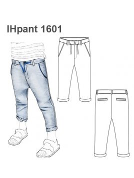 PANTALON TIRO LARGO NIÑO 1601