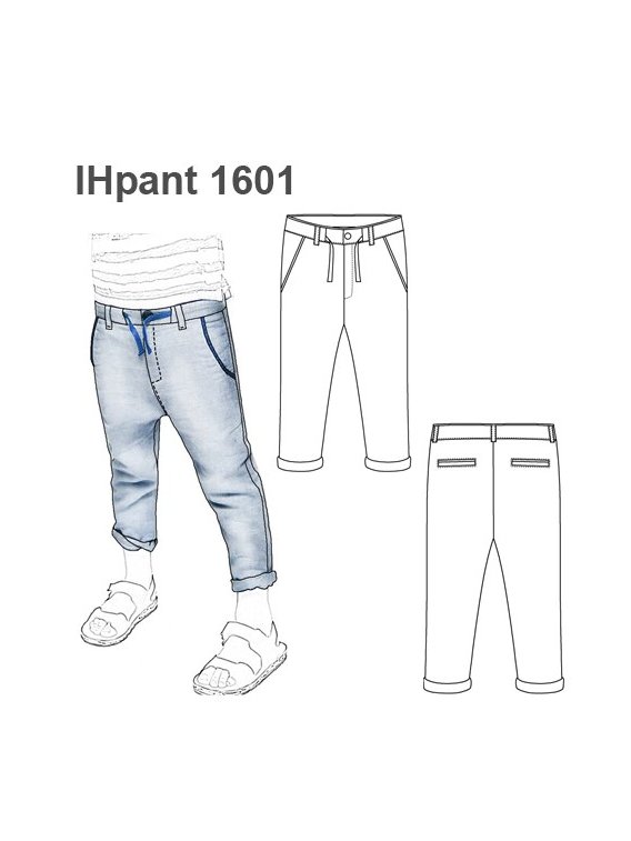 PANTALON TIRO LARGO NIÑO 1601
