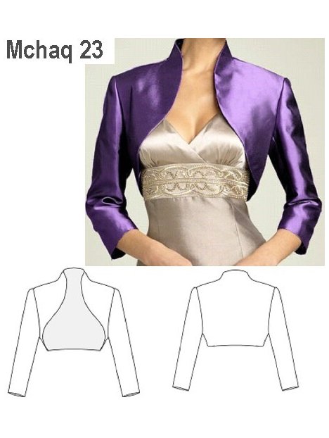 CHAQUETA BOLERO MUJER, FORRO INTERIOR.