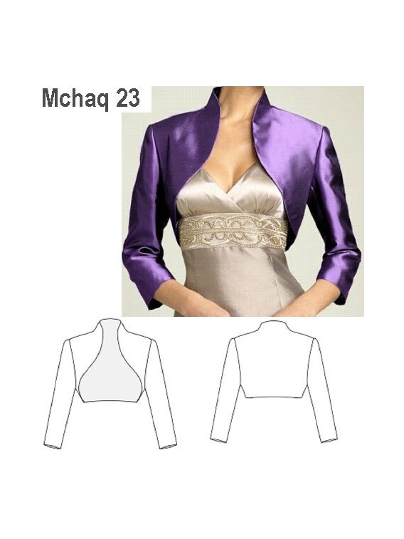 CHAQUETA BOLERO MUJER, FORRO INTERIOR.