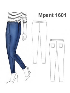 PANTALON TIRO ALTO MUJER 1601