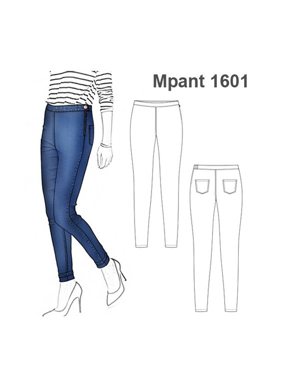 PANTALON TIRO ALTO MUJER 1601