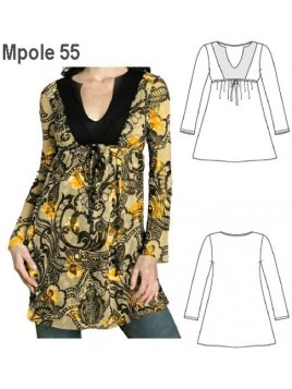 POLERA TIPO TUNICA MUJER, 