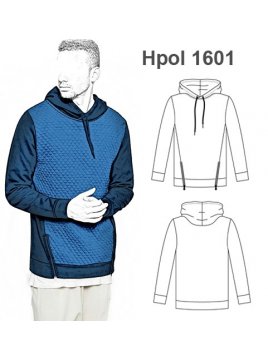 POLERON  CON GORRO HOMBRE 1601