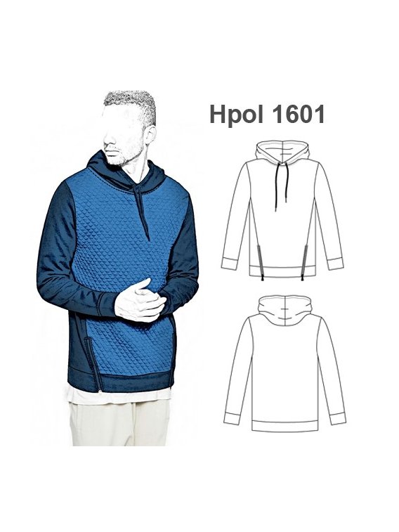 POLERON  CON GORRO HOMBRE 1601