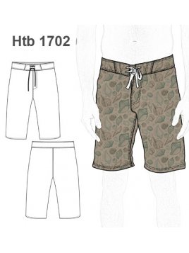 TRAJE  DE BAÑO SURF HOMBRE 1702