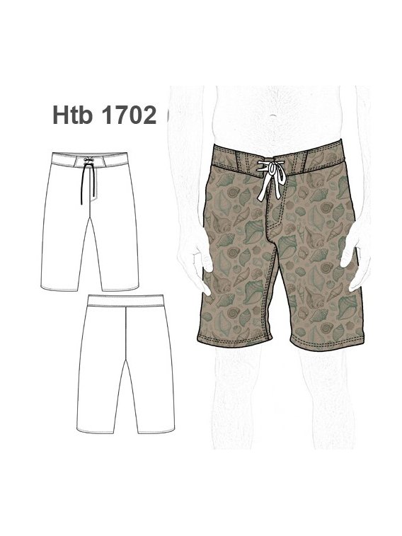 TRAJE  DE BAÑO SURF HOMBRE 1702