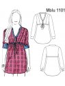 BLUSA CANESu_ RECOGIDO, MANGA LARGA.