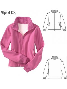 POLERON CUELLO TEJIDO MUJER,