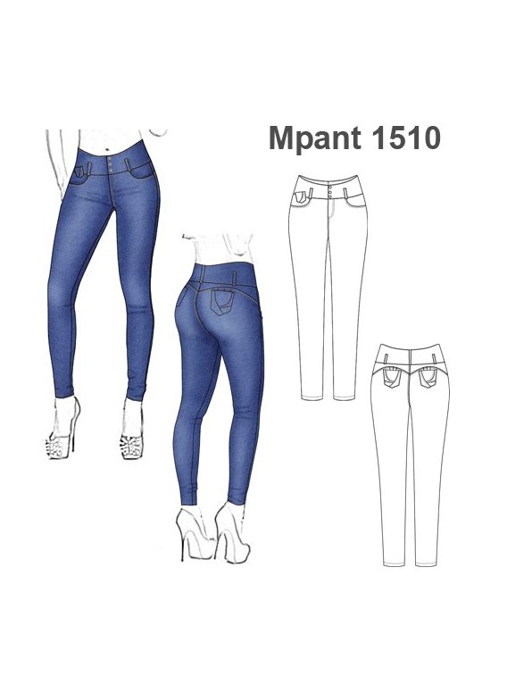 PANTALON JEANS MUJER 1510
