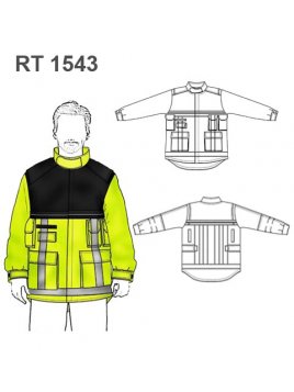 CHAQUETA BOMBERO RESCATE RT 1543