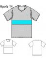 POLERA CORTE MANGA HOMBRE, CORTE EN DELA