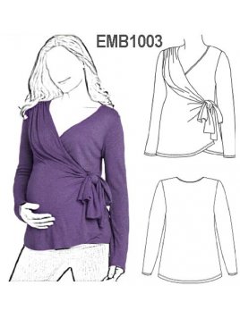 POLERA CRUZADA MATERNAL.