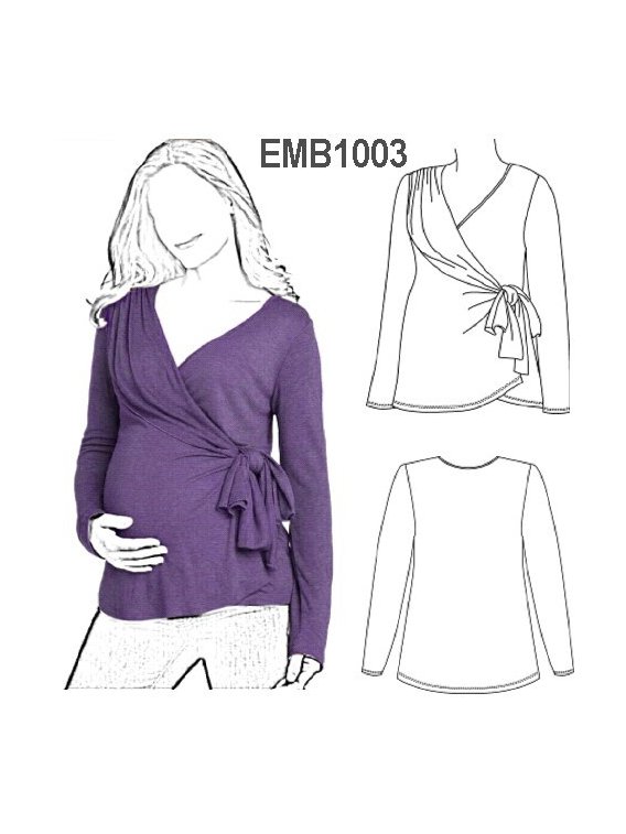 POLERA CRUZADA MATERNAL.