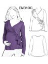 POLERA CRUZADA MATERNAL.