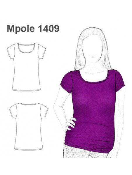 POLERA BASICA MUJER 1409