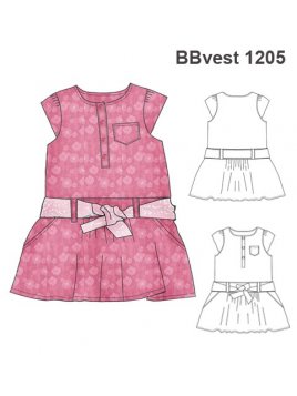 VESTIDO LAZO CINTURA