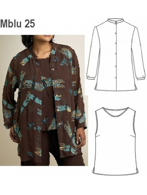 CONJUNTO PETO CON BLUSA MUJER, PETO SIN