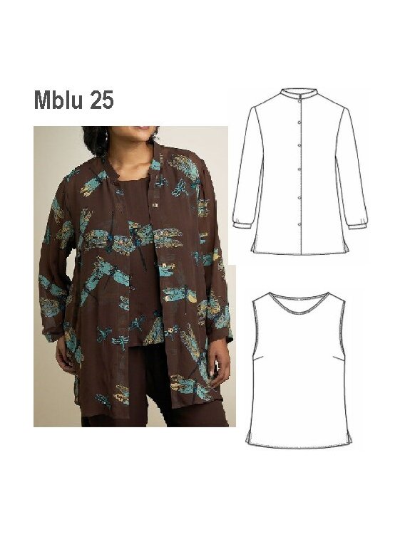CONJUNTO PETO CON BLUSA MUJER, PETO SIN