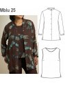 CONJUNTO PETO CON BLUSA MUJER, PETO SIN