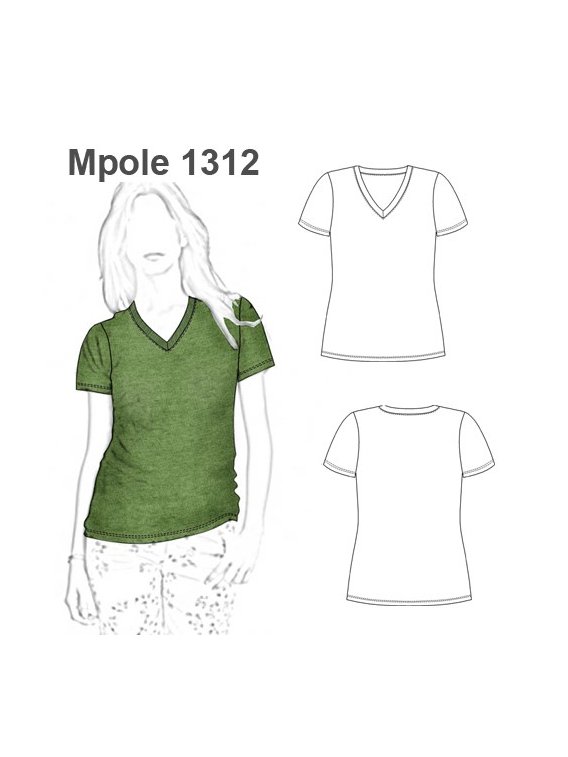 POLERA CUELLO V