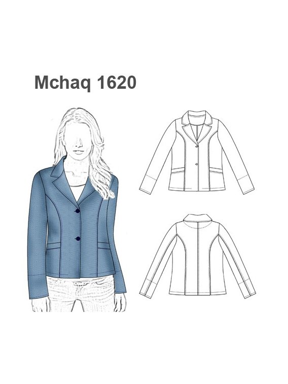 CHAQUETA BLAZER BASICO MUJER 1620