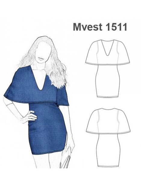 VESTIDO CAPA MUJER