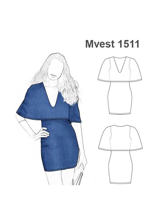VESTIDO CAPA MUJER