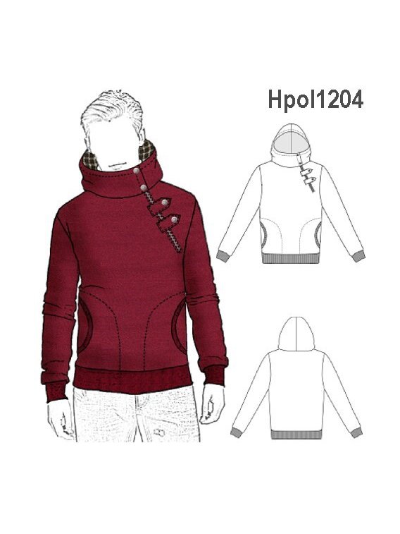 POLERON SEMI ABIERTO HOMBRE 1204