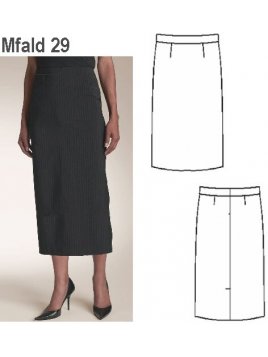 FALDA RECTA MUJER 0929