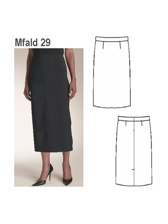 FALDA RECTA MUJER 0929