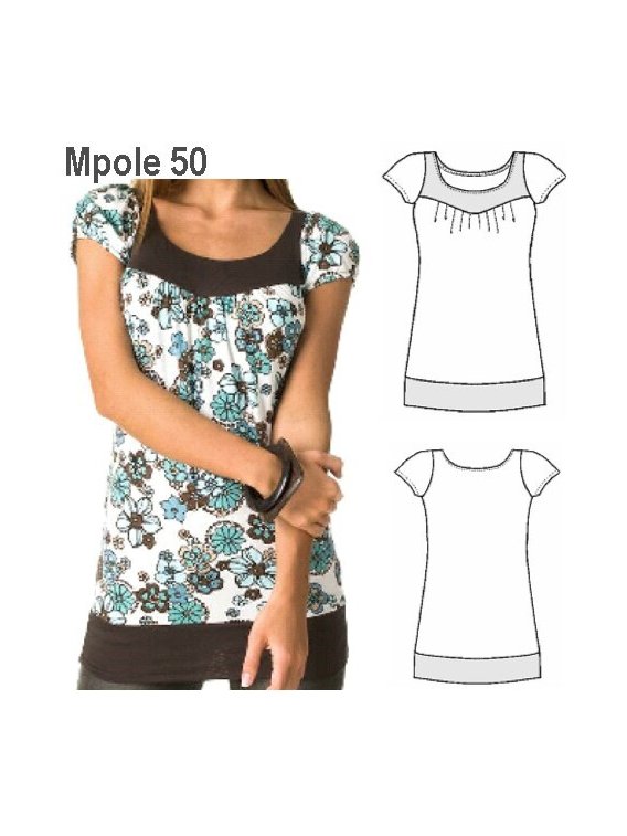 POLERA PRETINA MODA MUJER, PRETINA,