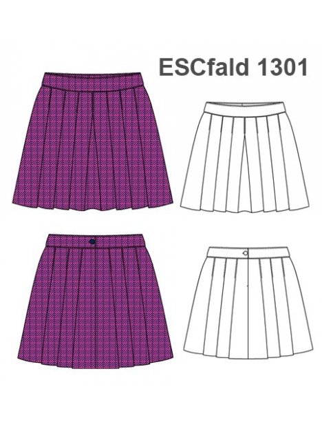 FALDA A LA CINTURA Y TABLAS