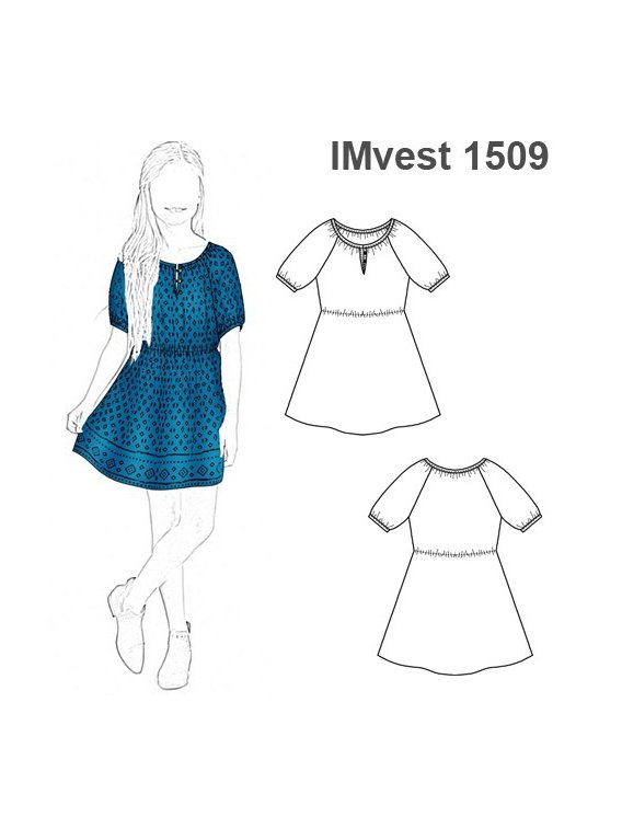 VESTIDO EVASE NIÑA 1509