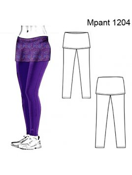 CALZA AJUSTADA CON FALDA