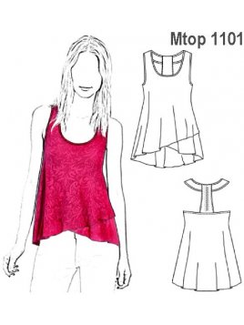 TOP ASIMETRICO MUJER 1101