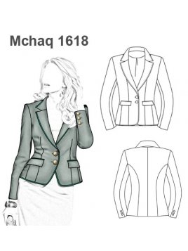 CHAQUETA BLAZER MUJER 1618