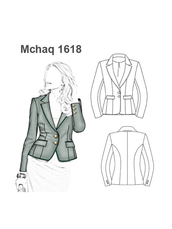 CHAQUETA BLAZER MUJER 1618