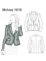 CHAQUETA BLAZER MUJER 1618
